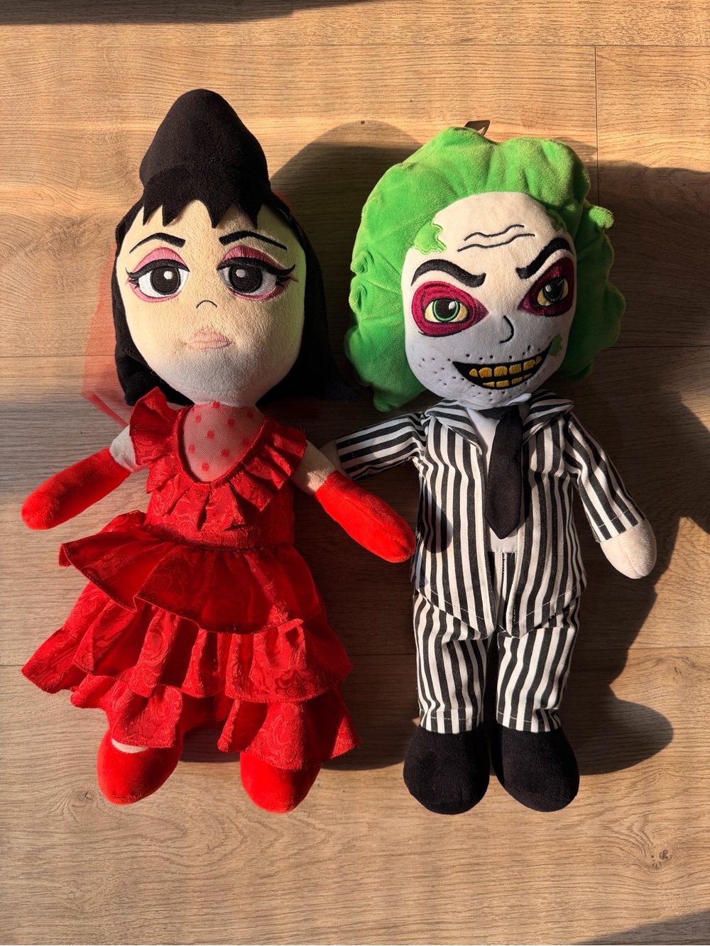 Beetlejuice & Lydia plush